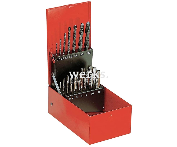 Набор спиральных сверл и метчиков Facom 227.SJ2A 28 предметов