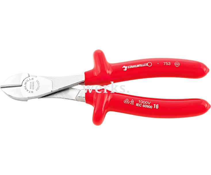 Кусачки боковые VDE усиленные 6602 7 200 мм Stahlwille 66027200