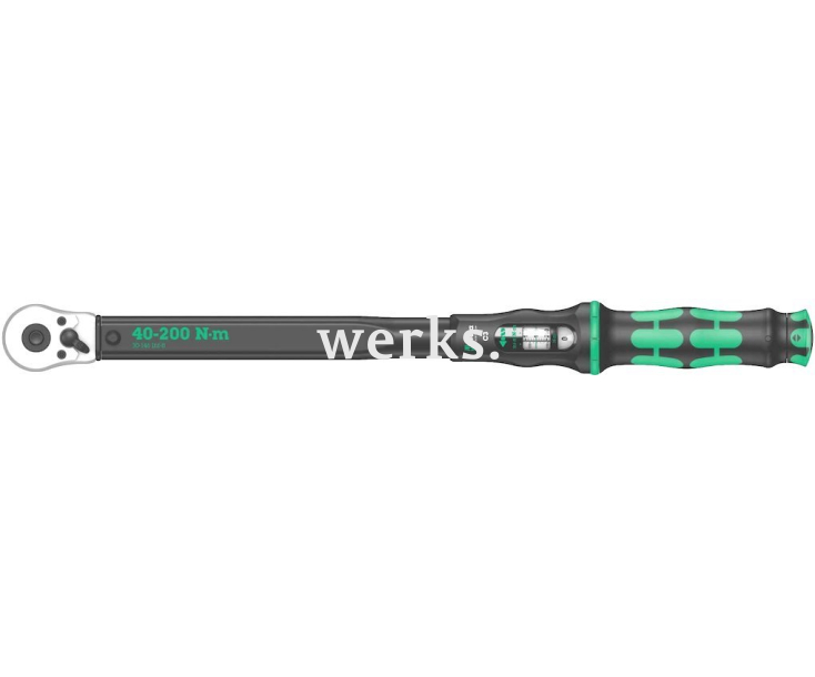 Динамометрический ключ Wera Click-Torque C 3 40-200 Nm с трещоткой с реверсом WE-075622