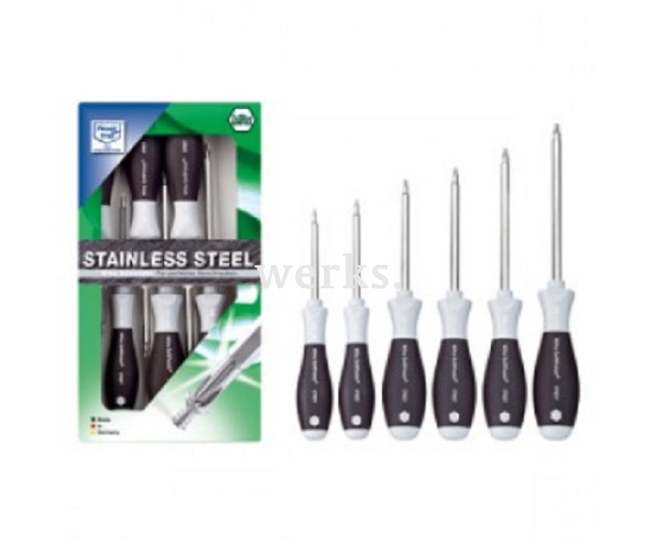 Набор отверток Wiha TORX с шестигранным жалом SoftFinish 376ST K6 SO 32628, 6 шт. из нерж. стали