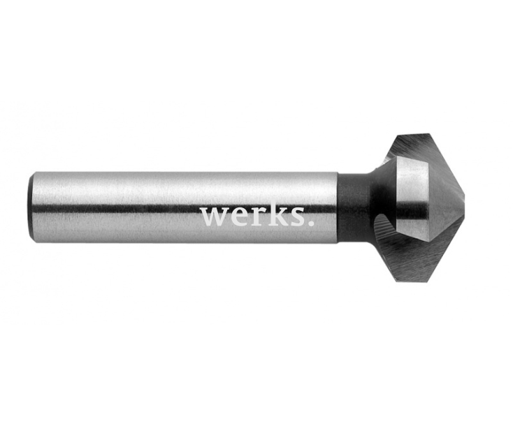 Зенкер конический 120° 12,4 мм DIN 335 C Exact GQ-50794 3 режущих кромки цилиндрический хвостовик