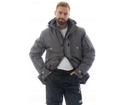 Зимняя куртка-парка Brodeks KW204 серый (XXL)