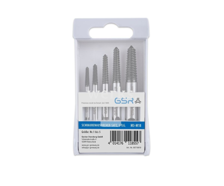 Набор экстракторов Nr. 1-5 M3-M18 5 предметов GSR 00710010