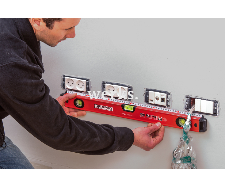 Уровень строительный с линейкой 80 см Kapro 770 Exodus 770-42-80