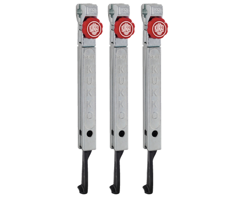 3 особо узких захвата с быстрой регулировкой (комплект) KUKKO 1-255-S