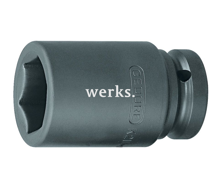 Головка ударная торцовая длинная HEX K 21 L 24 1" М24 Gedore 6185430