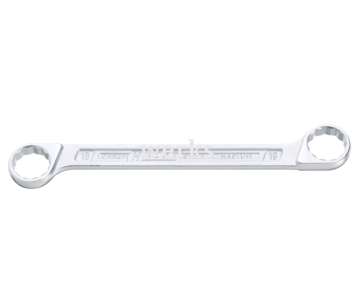 Ключ гаечный двусторонний кольцевой 610N 21х22 мм Hazet 610N-21х22