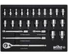 Набор торцевых головок с трещоткой 1/2" Wiha 44740 26 предметов