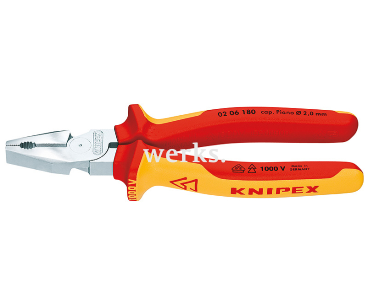 Плоскогубцы комбинированные особой мощности VDE Knipex KN-0206200