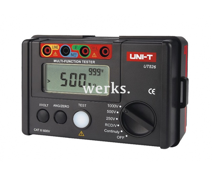 Мегаомметр-тестер УЗО цифровой UNI-T UT526