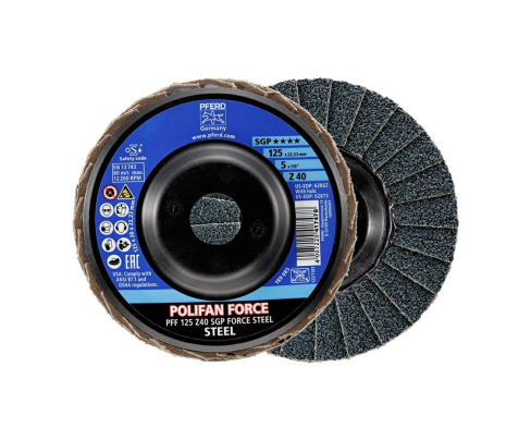 Круг шлифовальный Pferd PFF 125 Z40 SGP FORCE STEEL