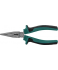 Длинногубцы изогнутые 45° с двухкомпонентными рукоятками 160 мм Jonnesway P1216