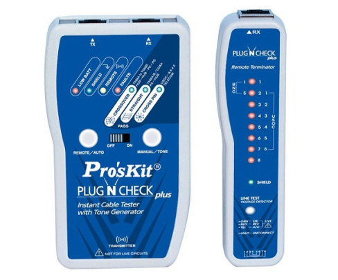 Тестер кабельный ProsKit MT-7055 усовершенствованный