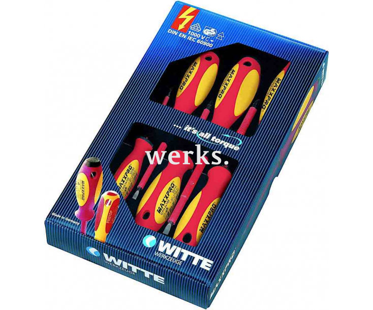 Набор диэлектрических отверток SL PZ Witte MAXXPRO VDE 653755 7 предметов