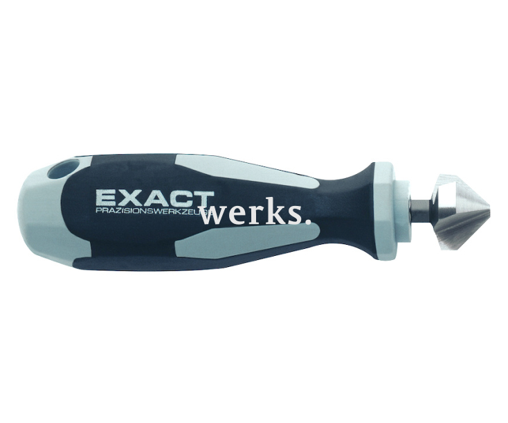 Зенкер конический ручной 90° 16,5 мм DIN 335 C Exact GQ-05763 3 режущих кромки, хвостовик 2K-Handgriff