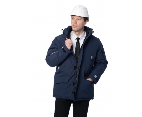 Зимняя куртка-парка Brodeks KW204 синий (M)