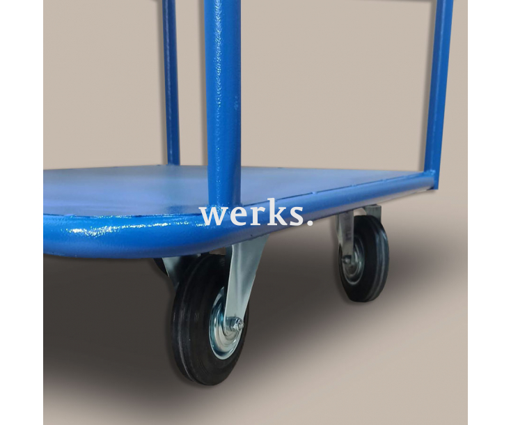 Тележка платформенная Стелла-техник КП-2-М-5-8-125-К  , 2-х ярусная, 500х800мм, металл