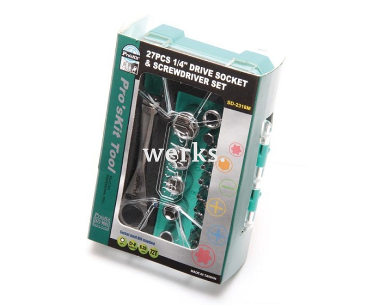 Набор сменных бит с держателем ProsKit SD-2318M