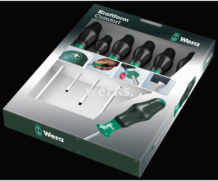 1334 SK/6 Набор отверток Kraftform Comfort Wera WE-031556