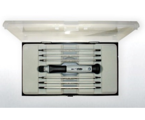 Набор с рукояткой и двусторонними сменными жалами Felo SL PH PZ 7 предметов 28090706