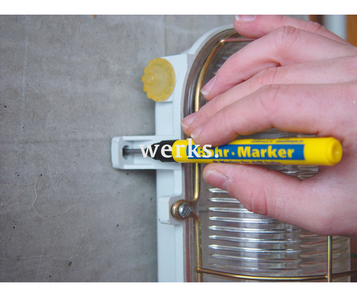 Маркер строительный Bleispitz 0587 черный для глубоких отверстий