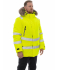 Зимняя сигнальная куртка-парка Brodeks KW 220 желтый с опушкой (XXXXL)