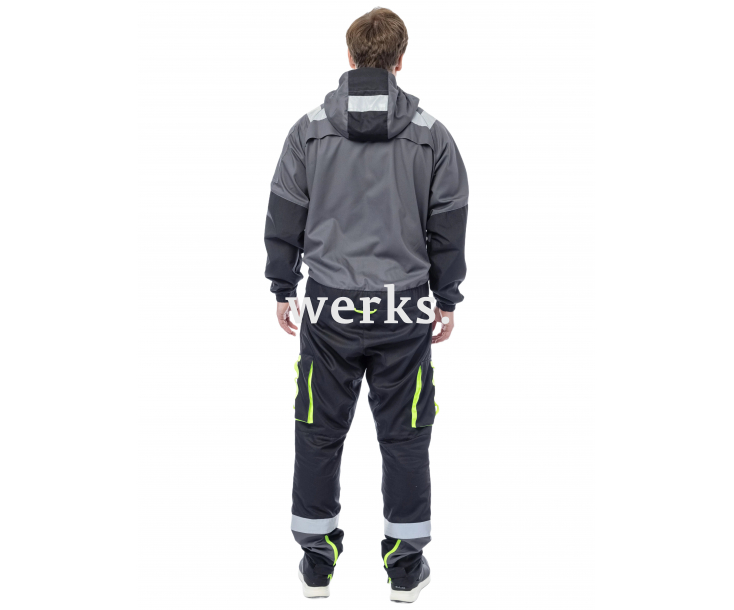 Летний комбинезон Brodeks KS 503 серый/черный (S)