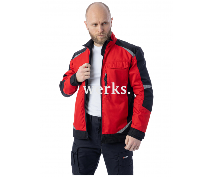 Летняя куртка Brodeks KS 202 красный/черный (L)