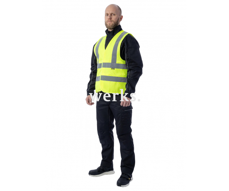 Сигнальный жилет Brodeks KM125 желтый (S-M)