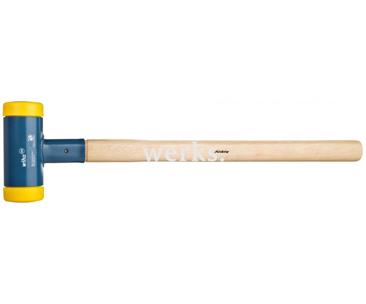 Кувалда Wiha без отдачи с деревянной ручкой 800 02091 с желтой головкой 1000 мм