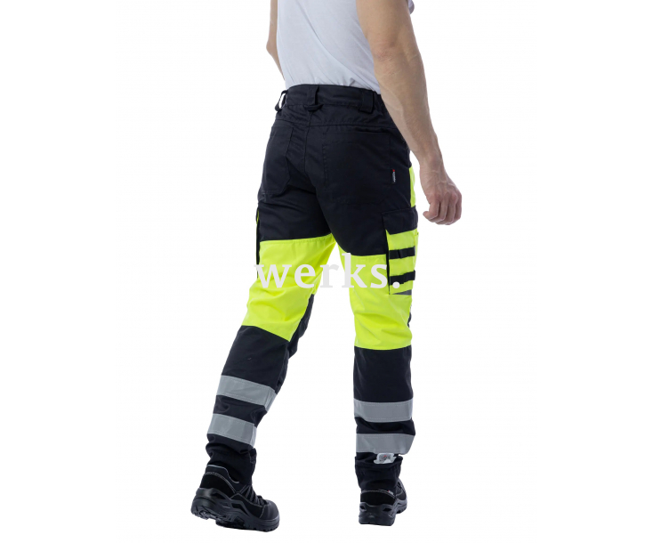 Сигнальные брюки Brodeks KS309 желтый/черный (58)