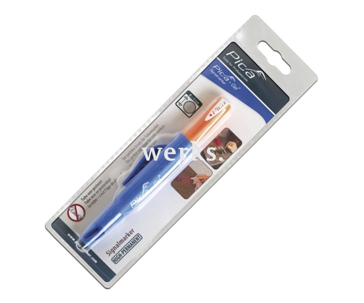 Маркер сигнальный толстый Pica-Gel белый 8080