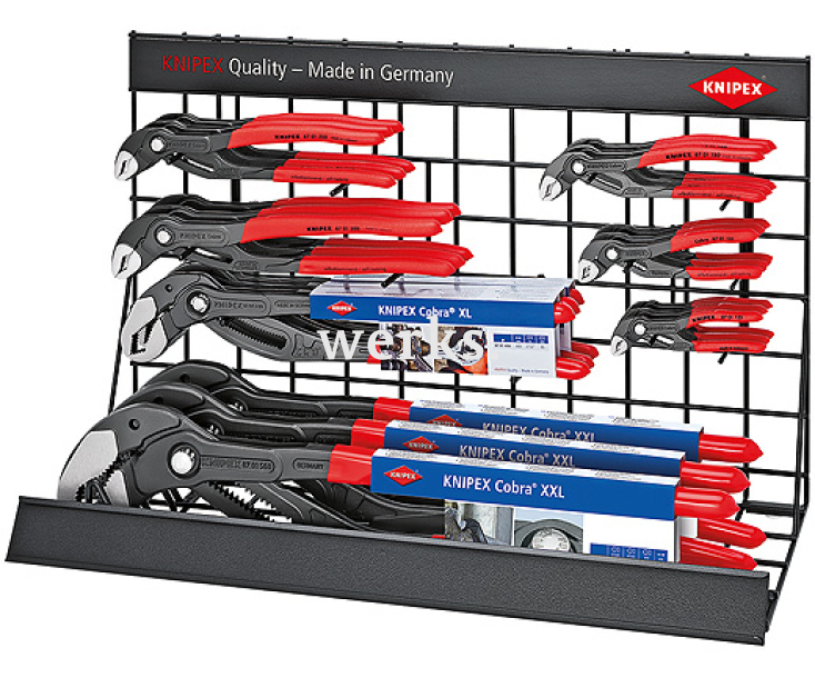 Набор сантехнических клещей Cobra на дисплее, 21 предмет Knipex KN-001929