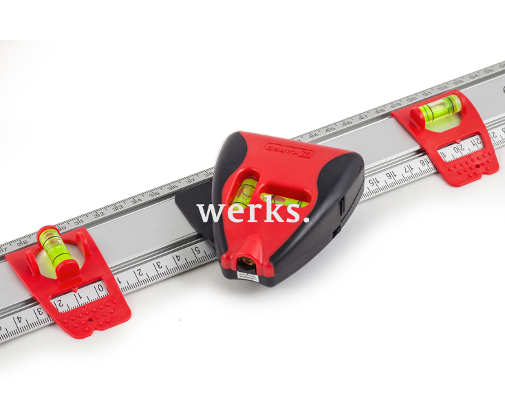 Линейка с лазерным разметчиком и уровнем 60 см Kapro 814-60